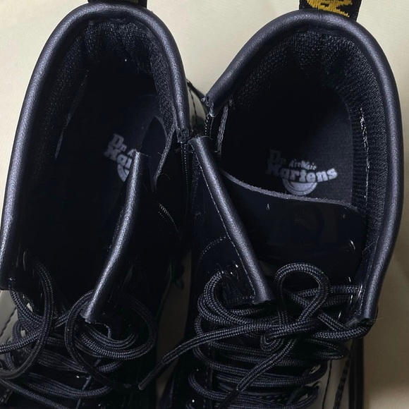 Doc Martens 1460 Patent Lace Up Boots - Picture 5 of 5